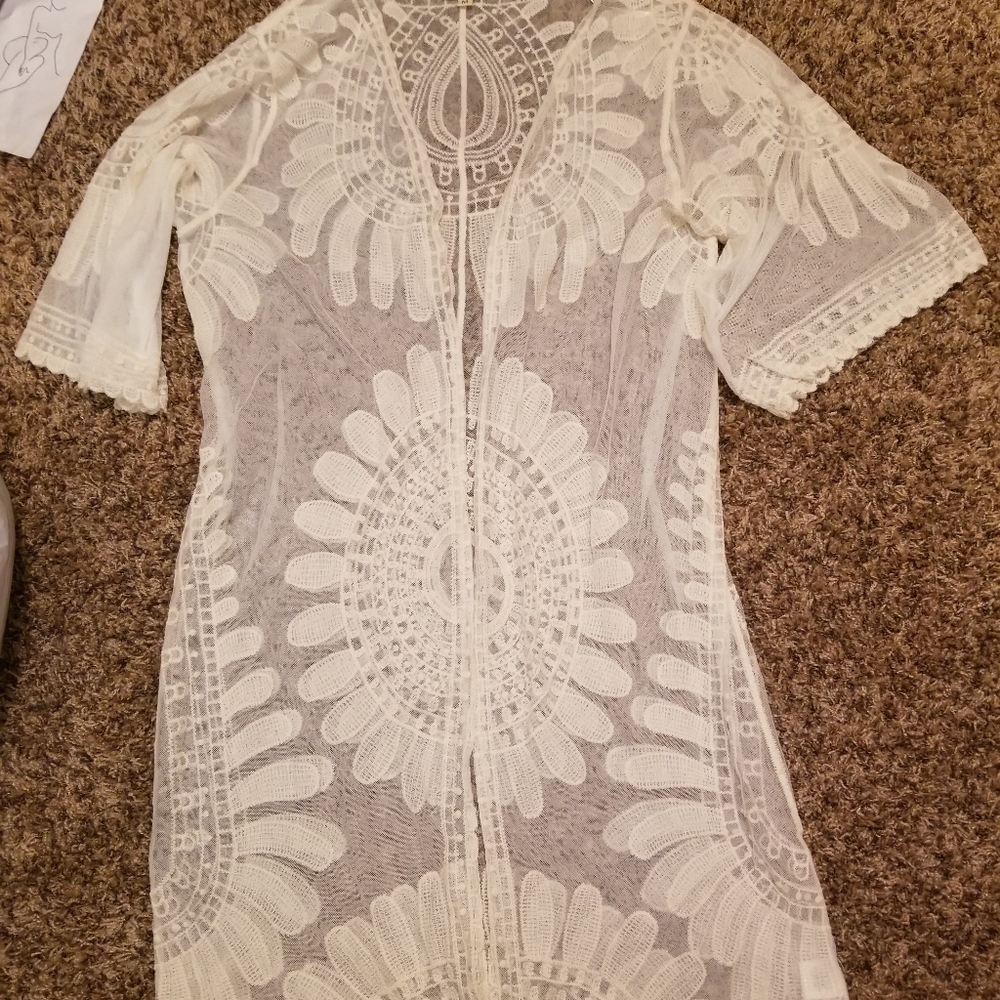 Long Lace Cover Up